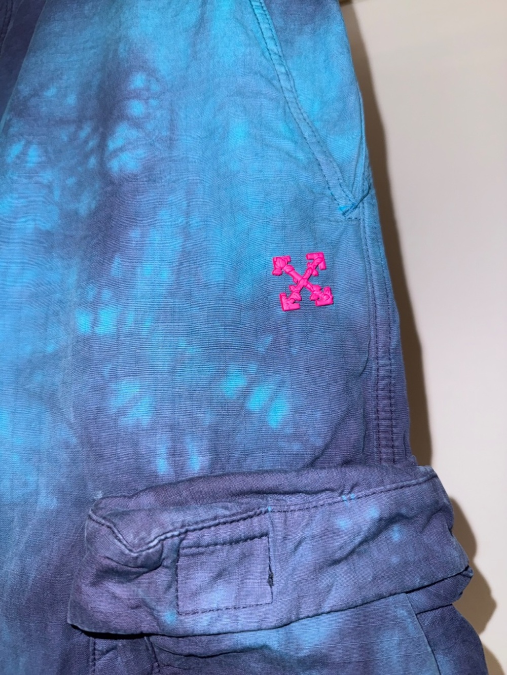 OFF-WHITE Tie Dye Ripstop Cargo Pants Mens Size 32 - Picture 4 of 7